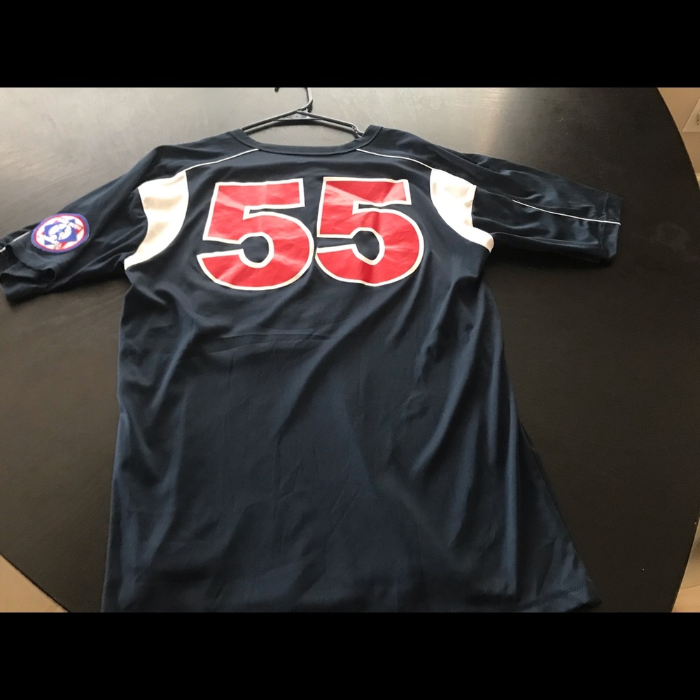 Babe Ruth baseball Sarasota #55 jersey shirt